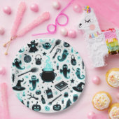 Spookachtige gloed papieren bordje (Feest)