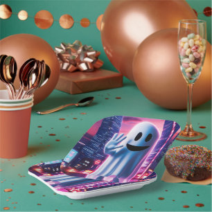 Spookachtige Golf & Urban Lights Papieren Bordje