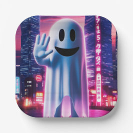 Spookachtige Golf & Urban Lights Papieren Bordje