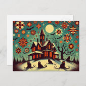 Spookachtige groeten briefkaart (Voorkant / Achterkant)