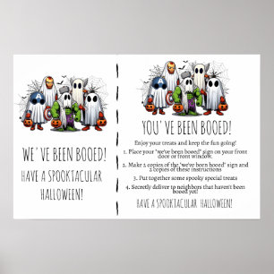 Spookachtige Groeten Een Boe-het-Door Halloween Sp Poster