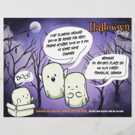 spookachtige Halloween Party uitnodiging Flyer