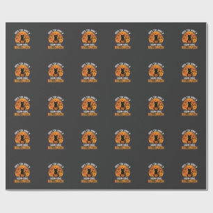 Spookachtige Halloween Zwarte Kat Cadeaupapier