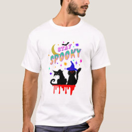 spookachtige katten t-shirt