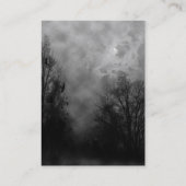 Spookachtige lucht met Ravens Visitekaartje (Achterkant)