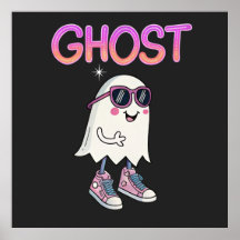 Spookachtige Maar Coole Geestposter – Leuke Hallow