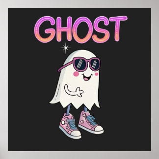 Spookachtige Maar Coole Geestposter – Leuke Hallow Poster
