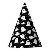 Spookachtige Schattigee Halloween Ghost Cloudy Sta Feesthoedjes (Voorkant)