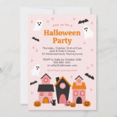 Spookachtige Schattigee Halloween spookhuizen Kaart (Voorkant)