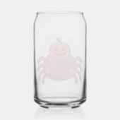 Spookachtige Schattigee Kawaii Halloween Spider Blikvorm Glas (Voorkant)