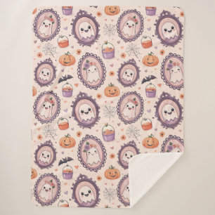 Spookachtige traktaties & Herfst Whimsy Sherpa Deken