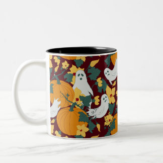 spookachtige tuin tweekleurige koffiemok