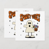 Spookachtige vibes geest kaart (Voorkant / Achterkant)