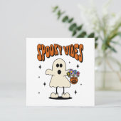 Spookachtige vibes geest kaart (Staand voorkant)