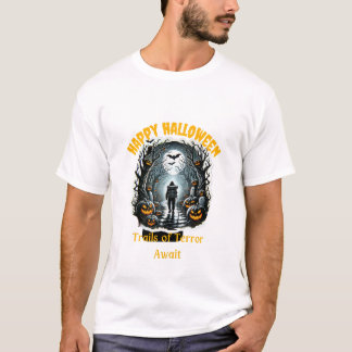 Spookachtige wandelpaden van terreur wachten t-shirt