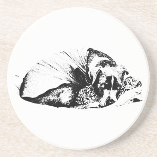 Spookachtige warmte onder het kaarslicht zandsteen onderzetter