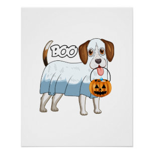 Spookbeagle halloween hond perfect poster