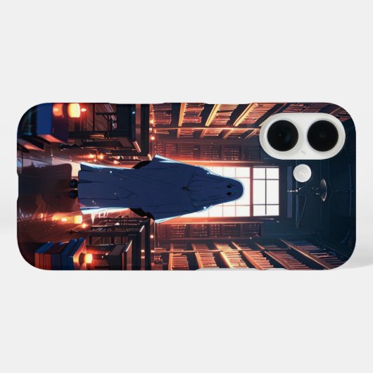spookbibliotheek Case-Mate iPhone case (Achterkant (horizontaal))