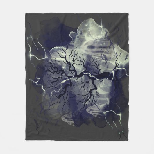 Spookboom Fleece Deken (Voorkant)
