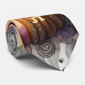 Spookbos met Halloween Jack-o'-lantaarn nek Stropdas (Opgerold)