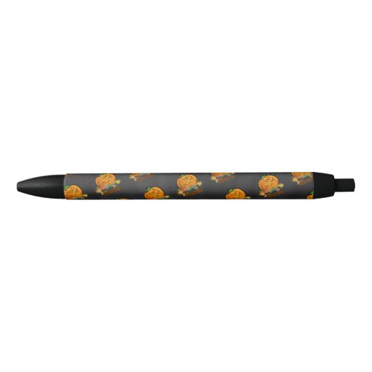 Spookdieren pomkin zwarte inkt pen (Voorkant)