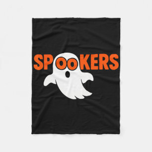 Spookers Funny Ghost Occult Horror Halloween Fleece Deken