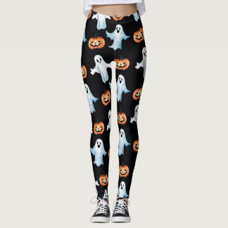 spookfeest in het zwart leggings