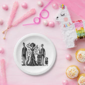 spookfeest papieren bordje (Feest)