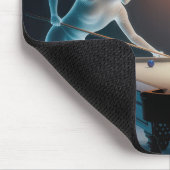 Spookfiguren spelen pool muismat (Hoek)