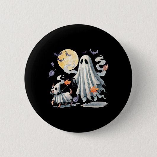 spookhond ronde button 5,7 cm (Voorkant)