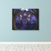 spookhuis canvas afdruk (Insitu (Houten vloer))