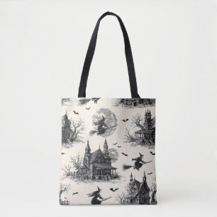 spookhuis en toile patroon (2) draagtas