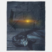 SPOOKHUIS FLEECE DEKEN (Voorkant)