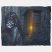 SPOOKHUIS FLEECE DEKEN (Voorkant (Horizontaal))