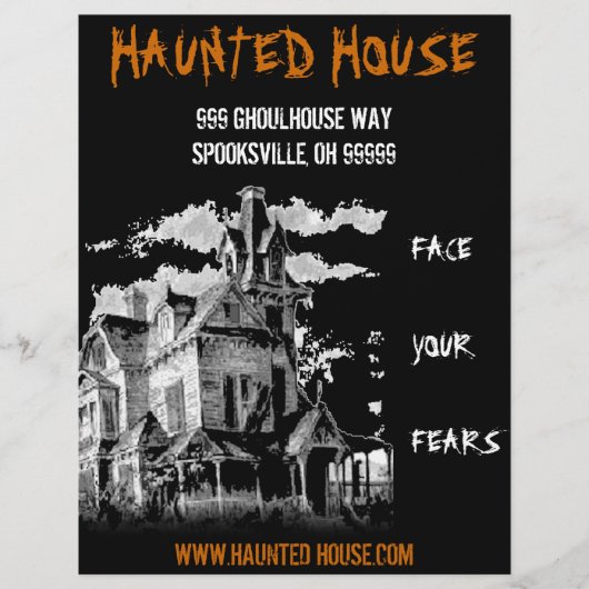 SPOOKHUIS FLYER (Voorkant)