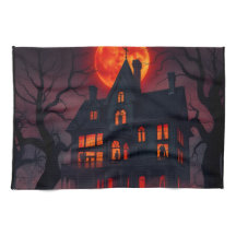 Spookhuis Halloween Keukendoek
