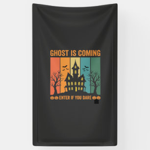 Spookhuis Halloween Vectorontwerp Spandoek