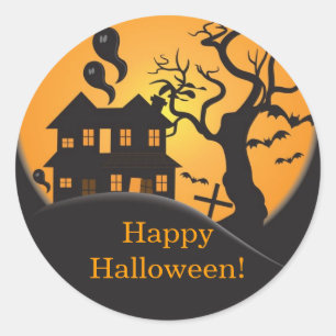 Spookhuis Happy Halloween Sticker