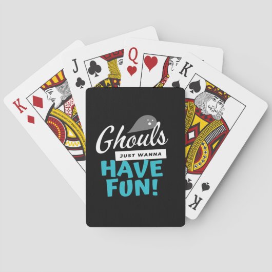 Spookhuis Wezens Willen Gewoon Fun Hebben Basis St Pokerkaarten (Achterkant)