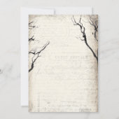 Spookhuizen Spooky Halloween Party Kaart (Achterkant)