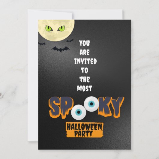 SPOOKIEST HALLOWEEN PARTY uitnodiging (Achterkant)