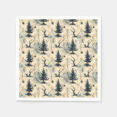 Spookige kerstboom servet (Voorkant)