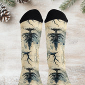 Spookige kerstboom sokken