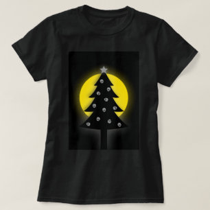 Spookige kerstboom t-shirt