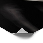 Spookige schedel met grote ogen | AI Art Poster (Hoek)