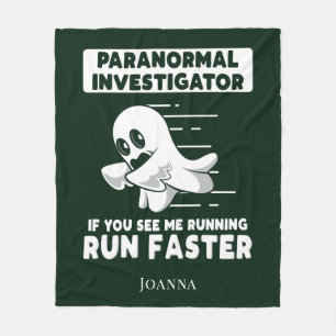 Spookjacht Paranormale Onderzoeker Ren Sneller Fleece Deken