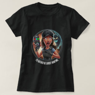 Spookjacht voor vrouwen - Paranormaal Onderzoeker T-shirt