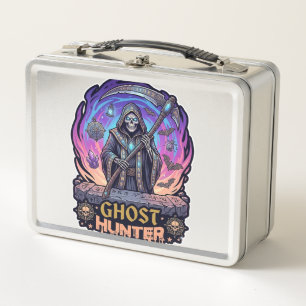 Spookjager Grim Reaper Skelet Zeis Paarse Vlam