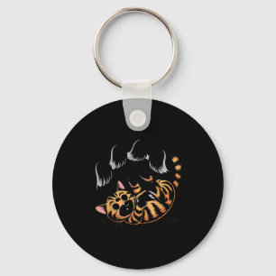 Spookkat Meme Grappige Halloween Soky Kitty Sleutelhanger