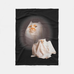 Spookkat Spookkatje Grappige Kat Meme Halloween Fleece Deken
